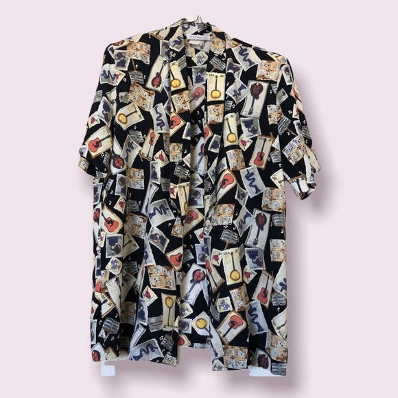 Vintage Jackets & Blazers - Musical Vintage✨Novelty Printed Blazer